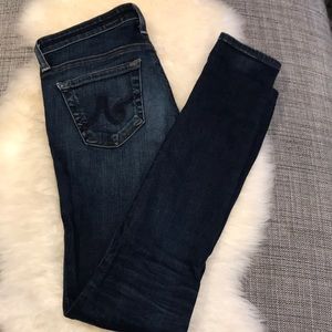 AG dark wash legging jeans